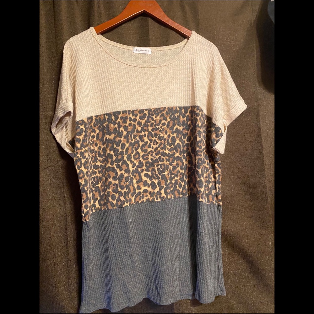 Layered Leopard Top